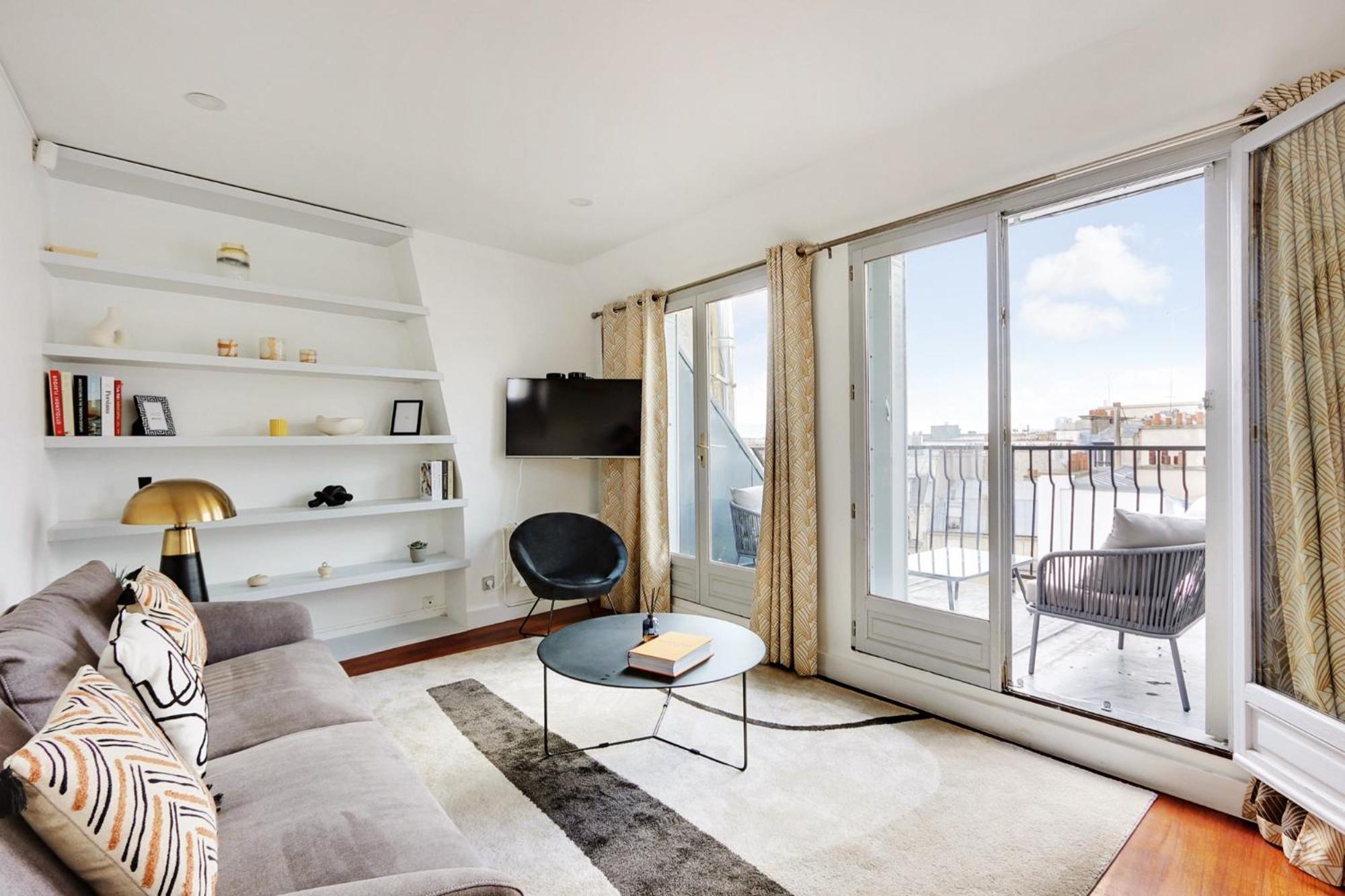 Eiffel Tower View Apartment Paris Exterior photo